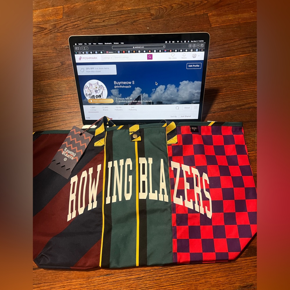 Rowing Blazers x Target - Rugby Stripe Tote Bag NWT